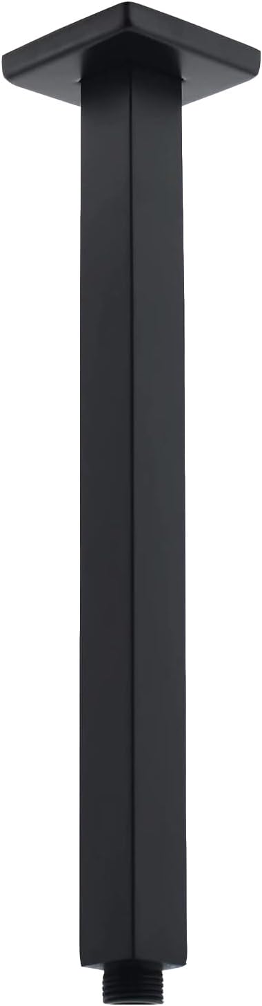 Ceiling Mount Shower Arm with Flange 20 Inches Square Straight Extender by Drettyer