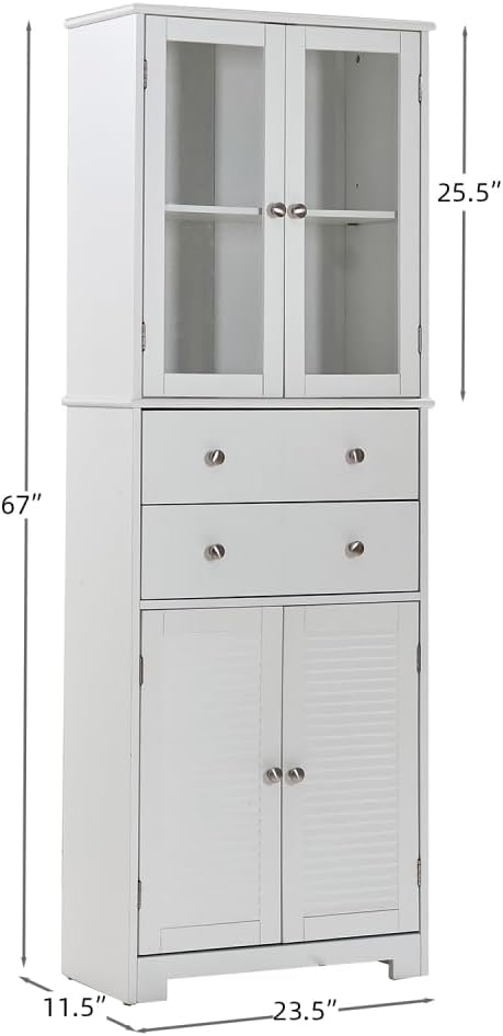 67" Tall Kitchen Pantry Cabinet - Image 2
