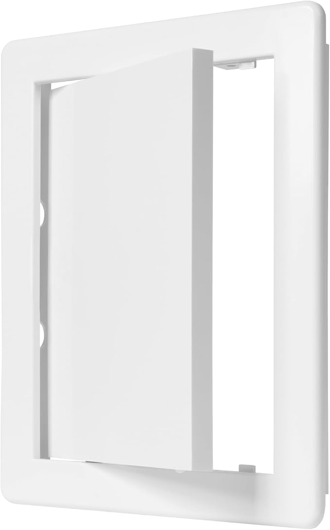 6" x 8" White Plastic Access Panel. Service Shaft Door Panel. Plumbing by Unknown