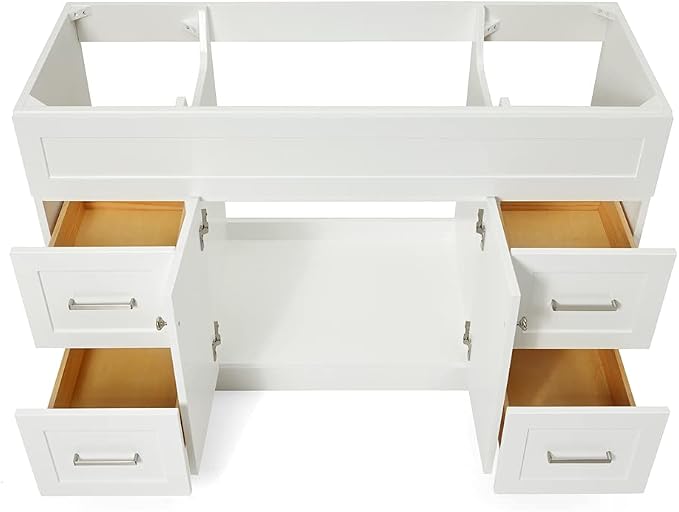 ARIEL Single Sink Configuration Bathroom Vanity Base Cabinet in White - Image 5