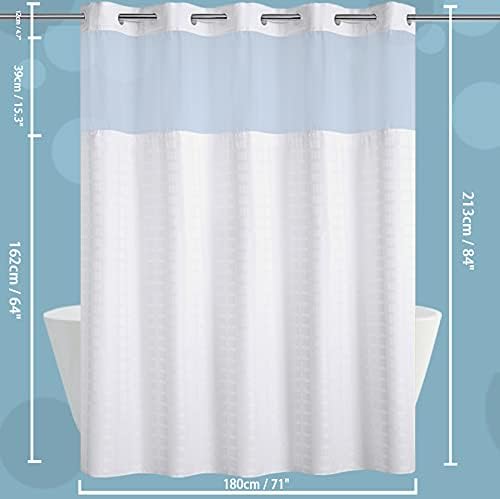 Conbo Mio Extra Long No Hook Shower Curtain - Image 7