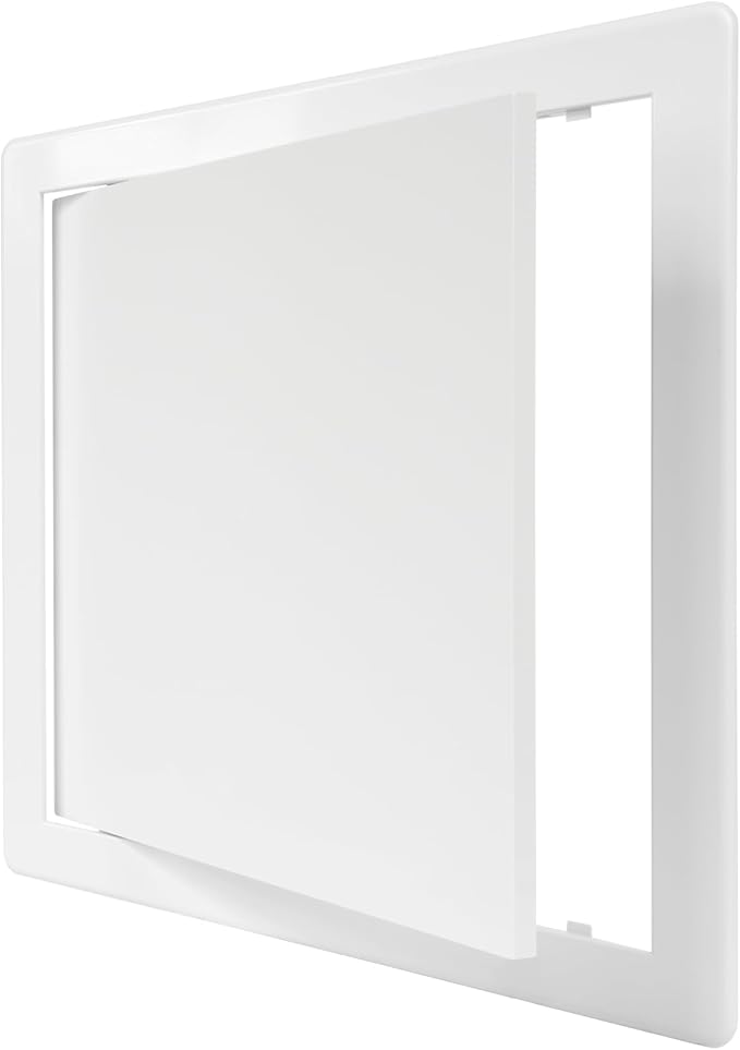 10 x 10 White Plastic Access Panel. Service Shaft Door Panel. Plumbing by Unknown
