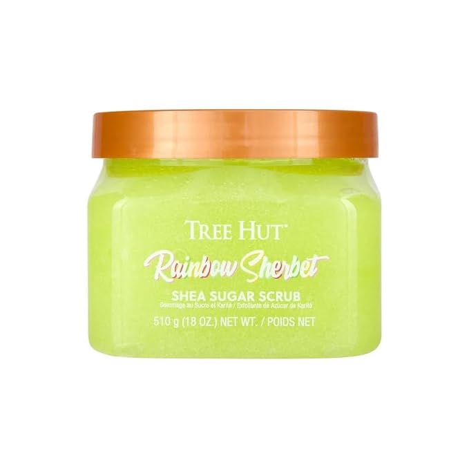 Tree Hut Rainbow Sherbet Shea Sugar Scrub, Exfoliating Body Scrub Removes Dead by TreeHut