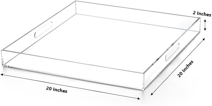 Clear Acrylic Ottoman Tray - Image 2