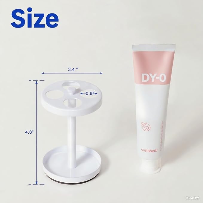 White Stainless Toothbrush Holder Stand: Rustproof Bathroom Countertop Organizer - Image 7