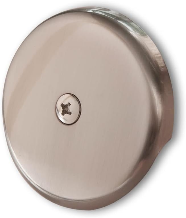 Single Hole Bathtub Drain Overflow Plate by CalcMetal