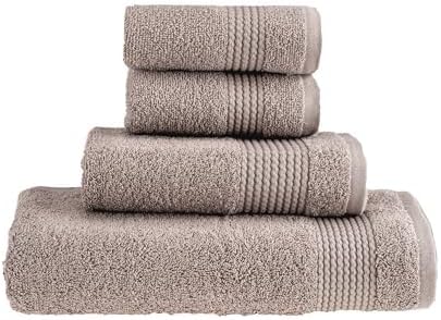 HALLEY Turkish Cotton Towels 1 Bath Towel 1 Hand Towel 2 Washcloths, Super Soft by HALLEY-TurkishCottonTowels