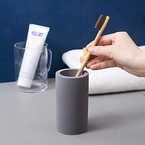 2 Pack Toothbrush Holder Cup for Bathroom Diatomite, Water Absorption Fast - Image 2