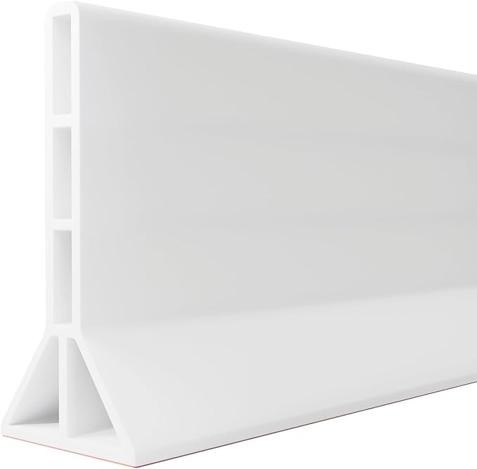 3.8'' High Shower Threshold Water Dam Collapsible Shower Water Splash Guard by WelcometoYISUIPU