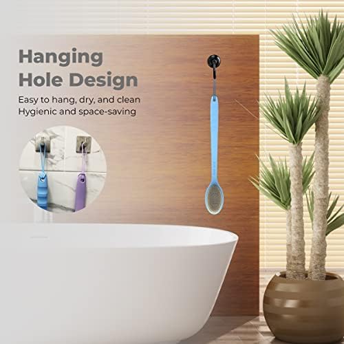 Avilana Back Scrubber for Shower, 19 inch Silicone Body Scrubber - Image 3
