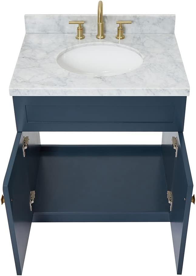 ARIEL Hamlet 31 Inch Midnight Blue Bathroom Vanity - Image 5