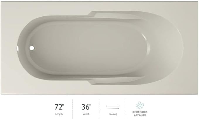 Jacuzzi SIGNATURE Acrylic Drop-In Bathtub, Soaking Sanctuary, Slip Resistant by Jacuzzi