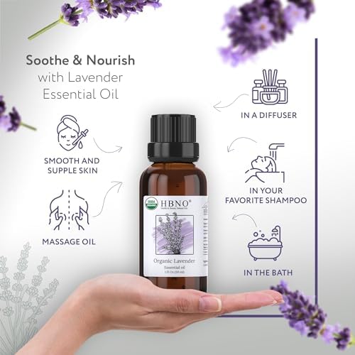 HBNO California Bottled Organic Lavender Essential Oil 1 fl oz - Image 5