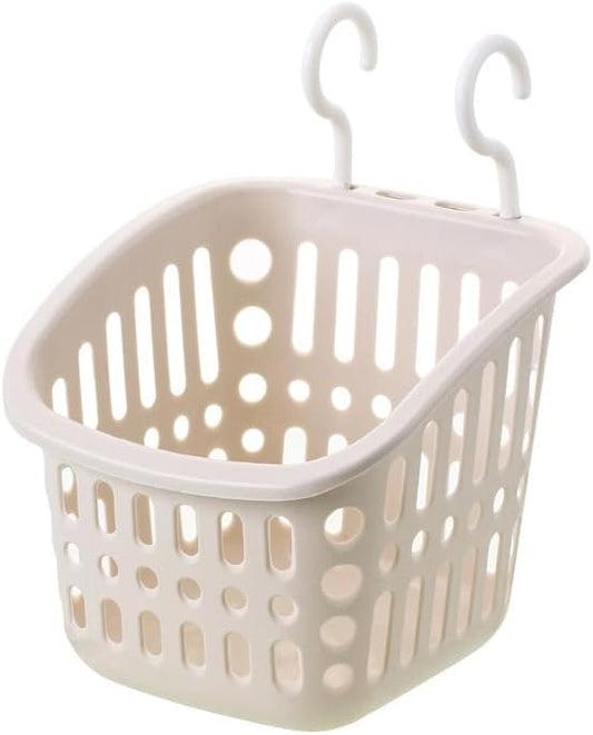 Hanging Bathroom Storage Basket – Wall-Mounted Plastic Organizer Bin by MIXNEX