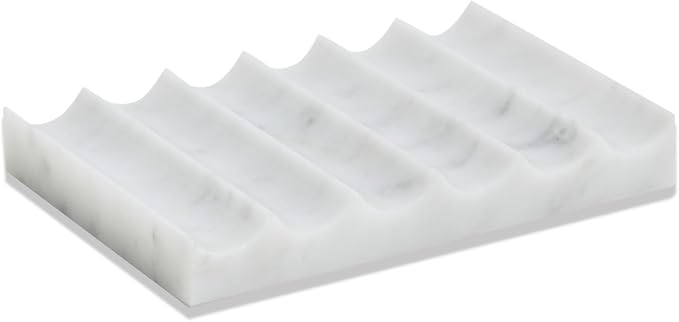 Luxurious Marble Soap Dish Jewelry Ring Tray by PHINILUX