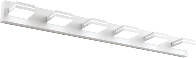 SineRise LED Modern Bathroom Vanity Light Fixtures, Matte White Modern Acrylic by SINERISELIGHTING