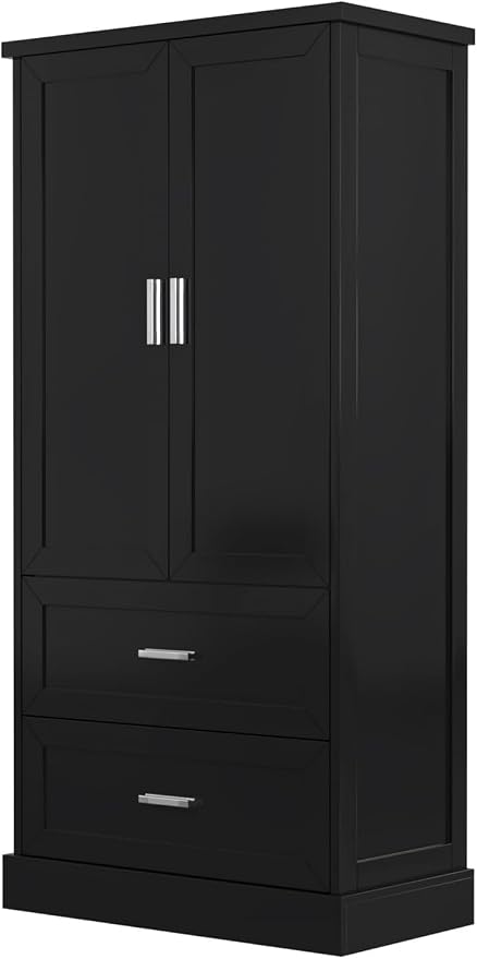 Tall Wide Storage Cabinet, Wood Storage Cabinet - Image 7