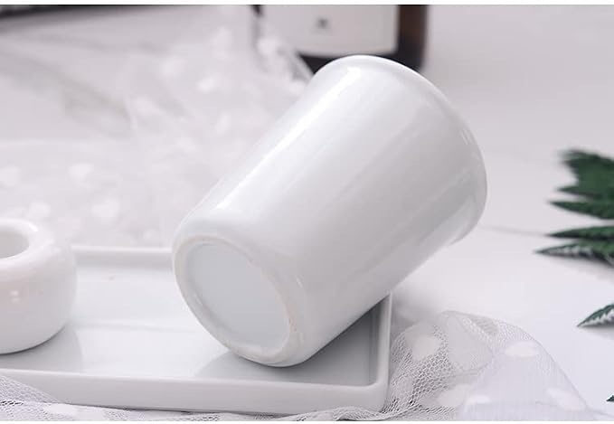 Awhale Ceramic Bathroom Cup 2Pcs, Mouthwash Cups, Toothbrush Holders - Image 5