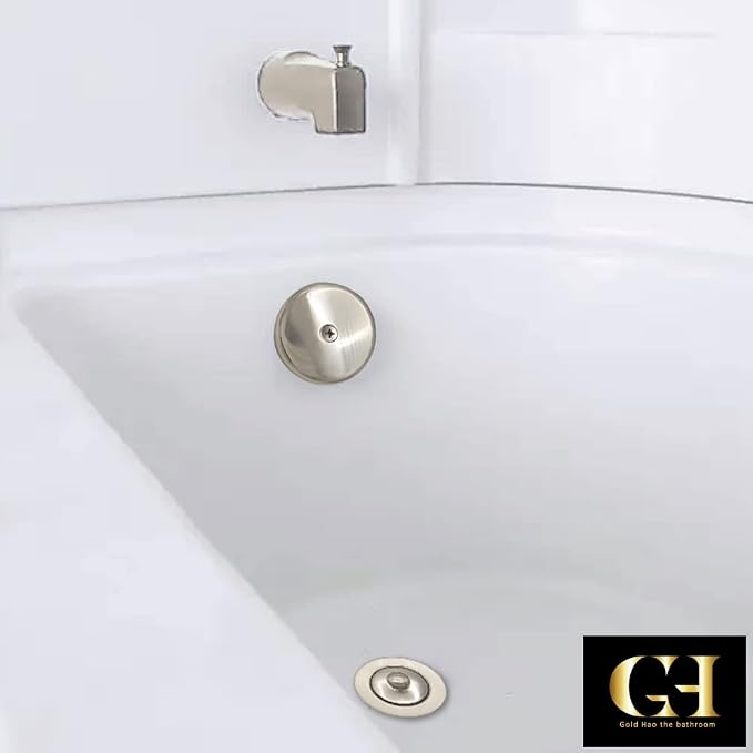 Single Hole Bathtub Drain Overflow Plate - Image 8