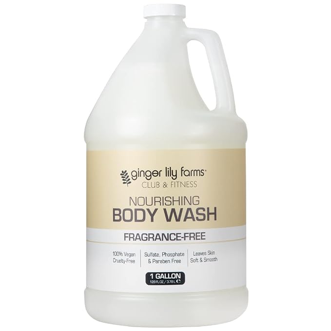 Ginger Lily Farms Club & Fitness Nourishing Body Wash, 100% Vegan & Cruelty-Free by GingerLilyFarms