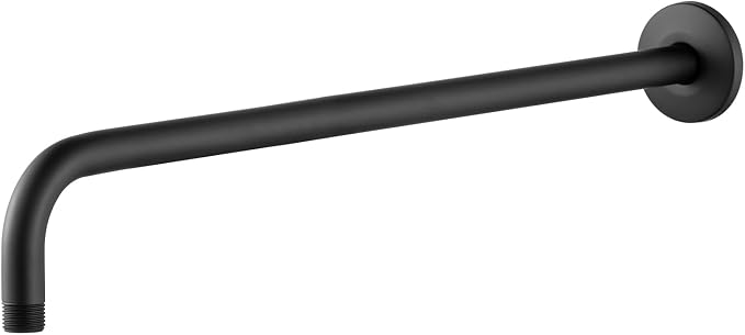 OFFO Shower Arm with Flange, 24 in Wall Mount Replacement Angle Shower Head Arm by OFFO