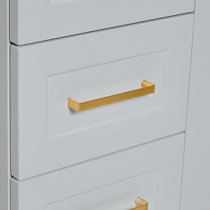 ARIEL 48" Grey Bathroom Vanity Base Cabinet, Single Sink Configuration - Image 7