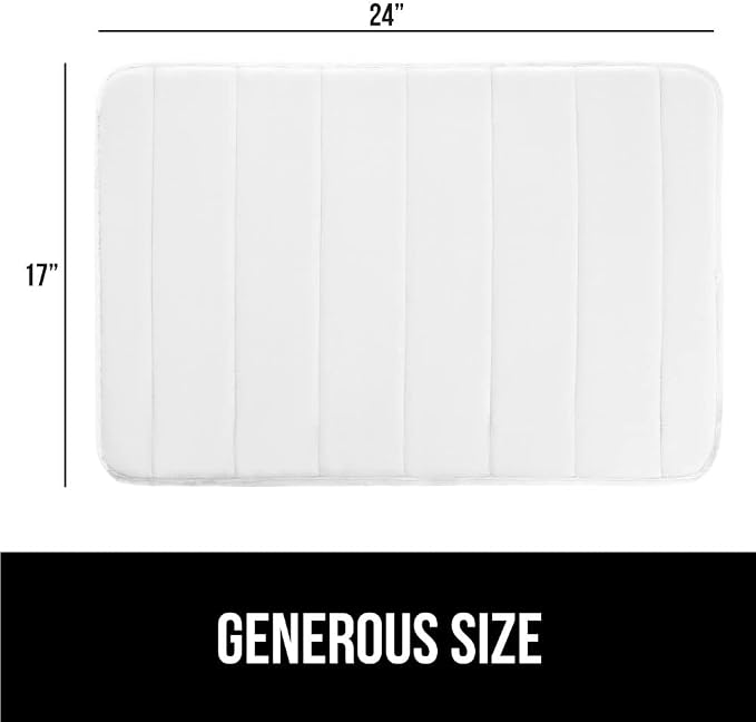 GORILLA GRIP Memory Foam Bath Mat, Soft Absorbent US Designed Bathroom Rug - Image 2