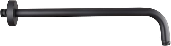 16 Inch Shower Arm with Flange, Stainless Steel 90 Degree Rain Shower Head by Enoughmen