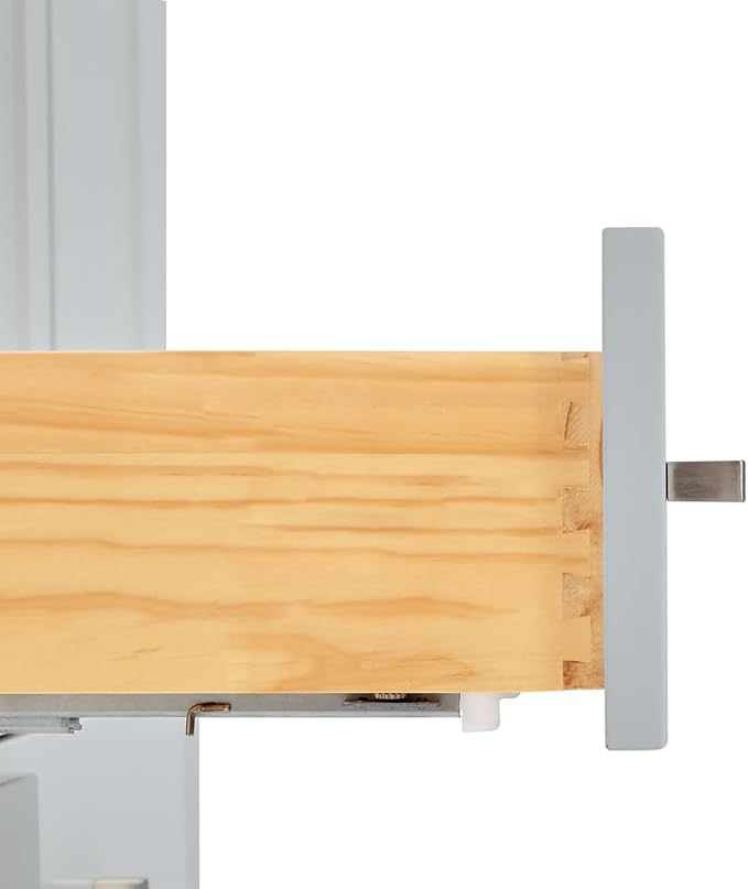 ARIEL Cambridge 61 Inch Grey Bathroom Vanity Double Sink, Solid Wood, Carrara - Image 9