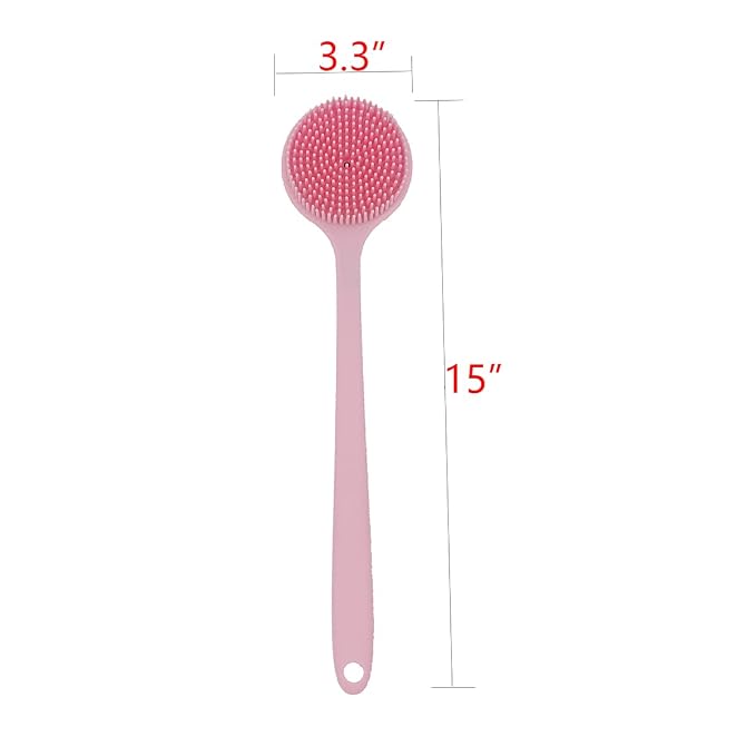 DNC Silicone Back Scrubber for Shower, Soft Bath Body Brush - Image 4