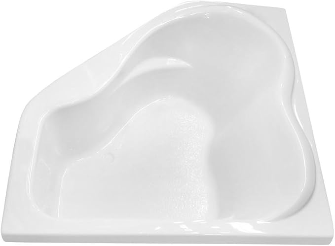 Carver Tubs - CK5959 - Modern Acrylic Fiberglass Soaking Corner Bathtub - Image 3