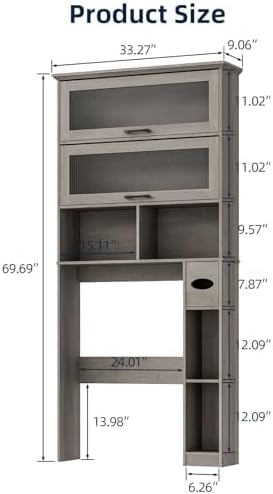 Over The Toilet Storage Cabinet - Image 2