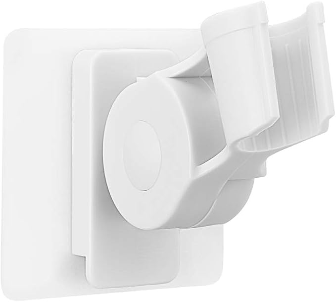 Shower Head Holder, Plastic Bathroom Strong Adhesive Showerhead Adapter by KNNRIIM