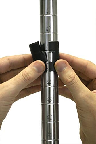 Omega 14" Deep x 72" Wide x 86" High 3 Tier Chrome Starter Shelving Unit - Image 6