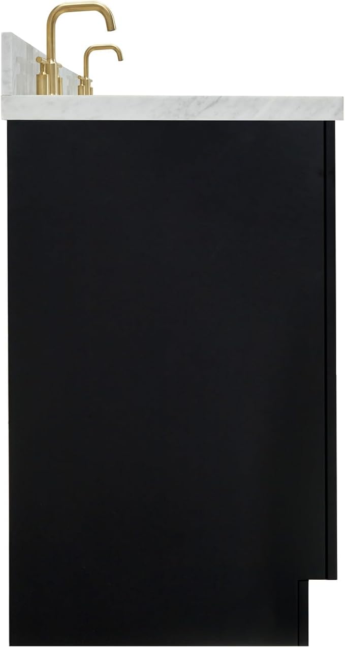 ARIEL Hepburn 73 in. Double Rectangle Sink Vanity - Image 3