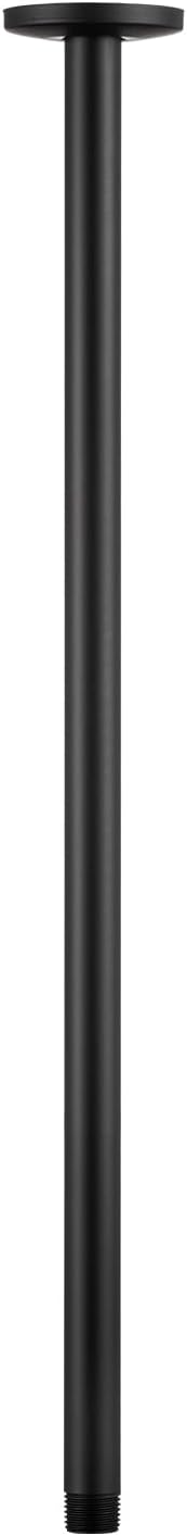 OFFO Shower Arm with Flange, 24 in Ceiling Mount Replacement Rain Shower Head by OFFO