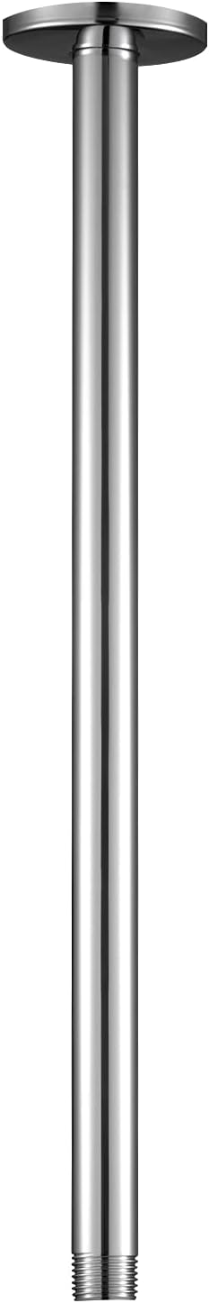 OFFO Shower Arm with Flange, 16 in Ceiling Mount Replacement Rain Shower Head by OFFO