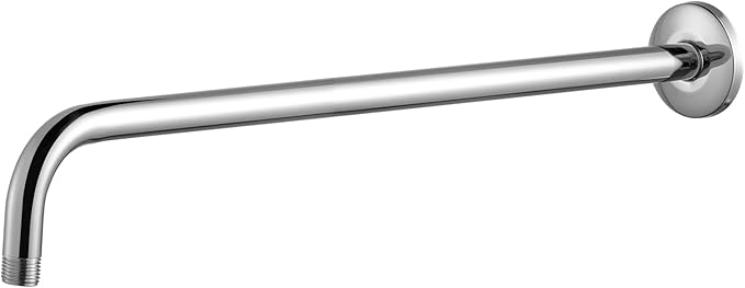 OFFO Shower Arm with Flange, 24 in Wall Mount Replacement Angle Shower Head Arm by OFFO