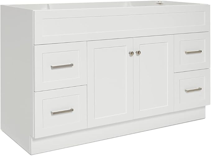 ARIEL Single Sink Configuration Bathroom Vanity Base Cabinet in White - Image 3