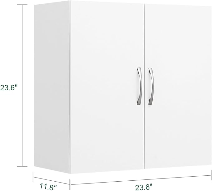 SoBuy Wall Cabinet Laundry Room Kitchen, Wall Mounted Storage Cabinet, Medicine - Image 3