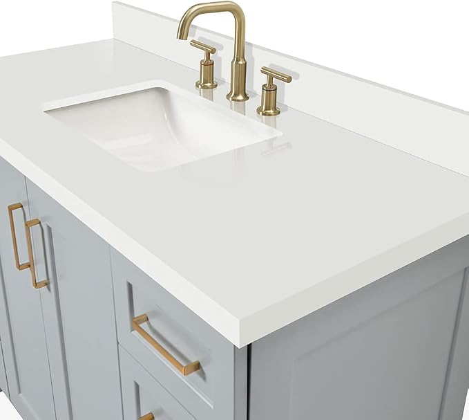 ARIEL 49" Grey Bathroom Vanity - Image 4