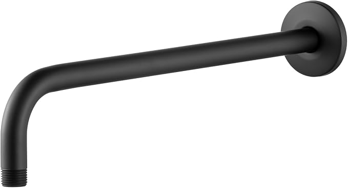 OFFO Shower Arm with Flange, 16 in Wall Mount Replacement Angle Shower Head Arm by OFFO