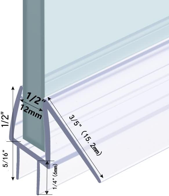 Shower Door Bottom Seal with Sweep 2Pack, to Stop Water Leaking - Image 4