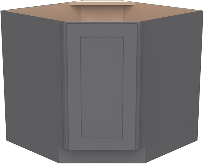 Diagonal Corner Kitchen Cabinet – Solid Wood – Freestanding Storage Organizer - Image 5