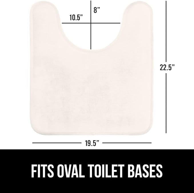 GORILLA GRIP Thick Memory Foam Toilet Rug - Image 2
