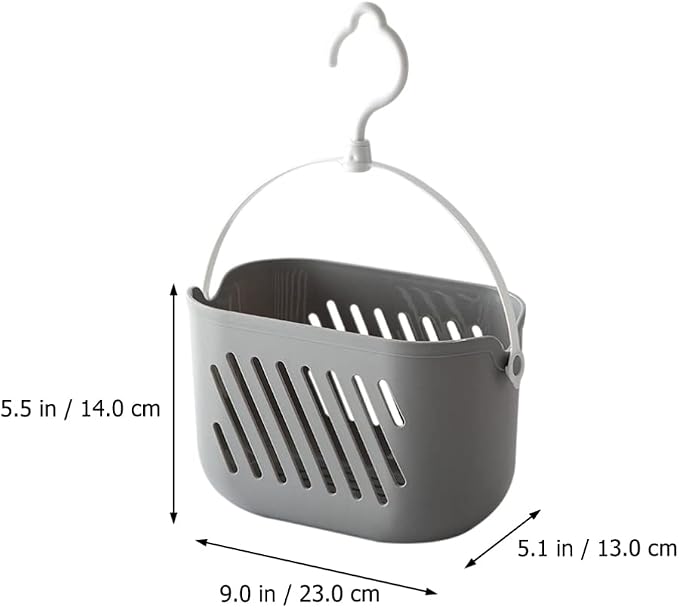 DOITOOL 2Pcs Hanging Shower Plastic Hanging Shower Baskets Portable Kitchen - Image 3