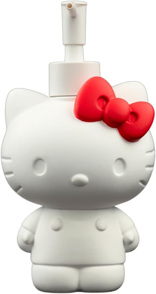 Hello Kitty Soap/Lotion/Hand Sanitizer Resin Pump Dispenser, 10.36 Ounces by Franco