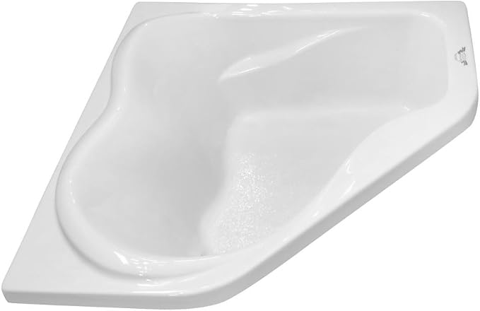 Carver Tubs - CK5959 - Modern Acrylic Fiberglass Soaking Corner Bathtub - Image 5
