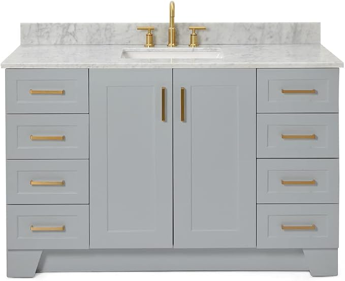 ARIEL 55" Grey Bathroom Vanity by Ariel