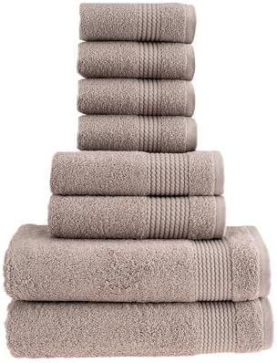 HALLEY Turkish Cotton Towels 2 Bath Towels 2 Hand Towels 4 Washcloths, Super by HALLEY-TurkishCottonTowels